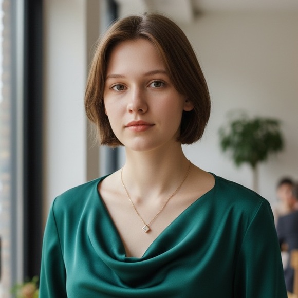 Floating Crystal Gold Dainty Necklace (NWT) - Picture 10 of 10